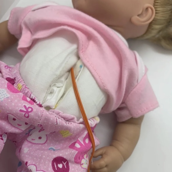 Aria's S-2-F14-40 Hard Face Arms & Legs Soft Stomach Baby Doll Sound Flaw Parts - Picture 12 of 14